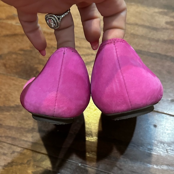 Van Eli Pink Suede Flats Career Casual Shoes Size 8 M - Picture 4 of 7